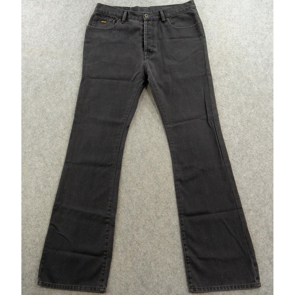 Ted Baker Jeans Womens 32 Black Denim Cotton Faded Wash Boot Cut